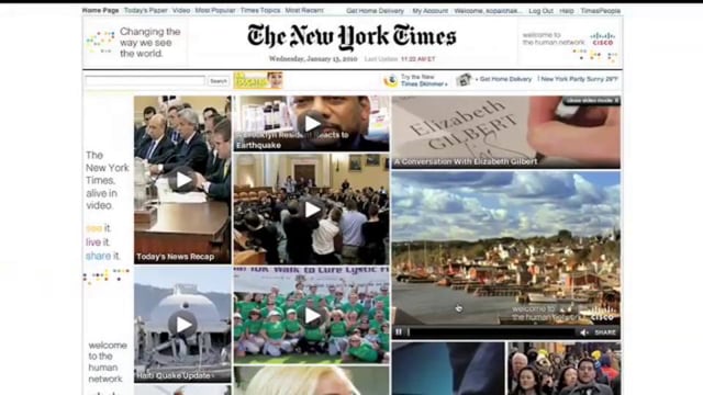 Cisco • NY Times Takeover — film still